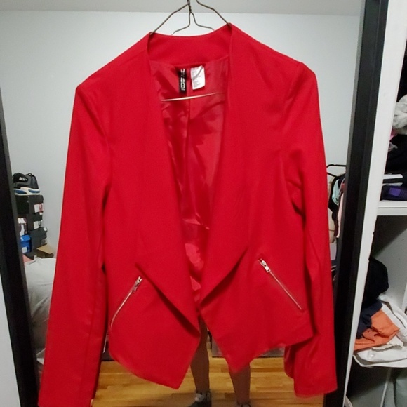 H&M Jackets & Blazers - H&M red blazer